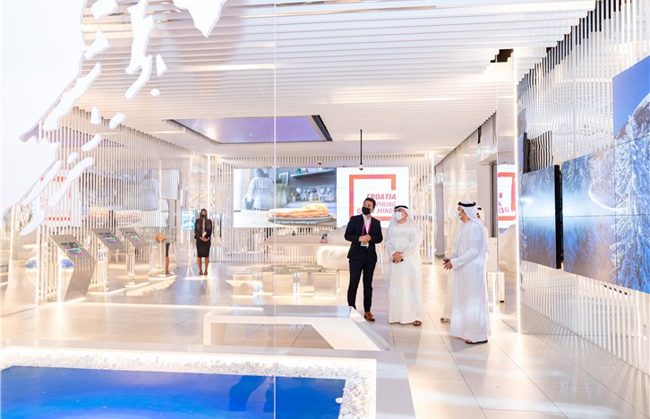 Al Awar visits the pavilions of Croatia and Bolivia at Expo 2020 Dubai