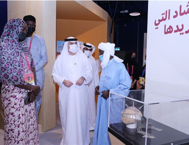 زيارة معالي الوزير لجناح تشاد بمعرض اكسبو 2020 دبي