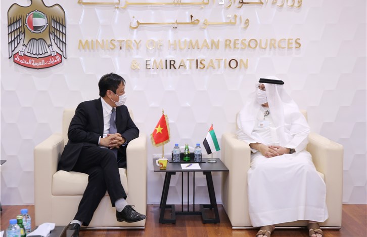 UAE, Vietnam explore ways to improve cooperation in areas of manpower