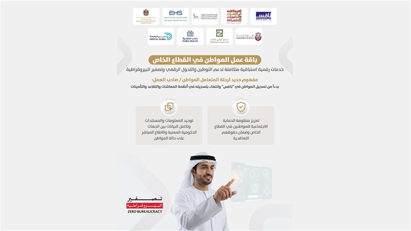 "الموارد البشرية والتوطين" تطلق بالتعاون مع شركائها "باقة عمل المواطن في القطاع الخاص" لتقديم خدمات توظيف استباقية متكاملة