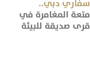سفاري دبي.. متعة المغامرة في قرى صديقة للبيئة 