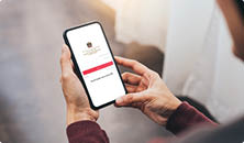 cell phone blank white screen mockup.woman hand holding texting using mobile on desk at office.background empty space for advertise.work people contact marketing business,technology