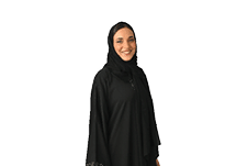 Arab woman wearing abaya smiling standing isolated on white background