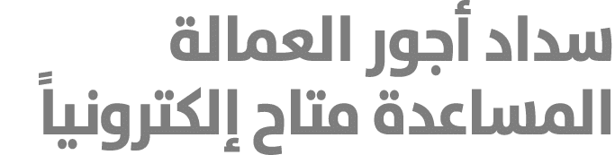 سداد أجور العمالة المساعدة متاح إلكترونياً