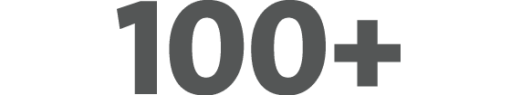 100+