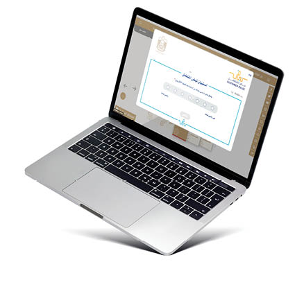 Hovering aluminium laptop with blank screen and new design, isolated on a white background.