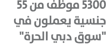 5300 موظف من 55 جنسية يعملون في \“سوق دبي الحرة\" 