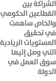 الشراكة بين القطاعين الحكومي والخاص ساهمت في تحقيق المستويات الريادية التي وصل إليها سوق العمل في الدولة 