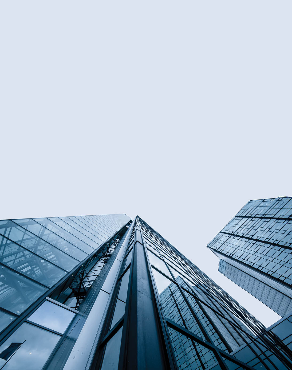 Gothenburg, Sweden ? september 7 2007: Looking up tall glass and steel high-rise of Gothia Towers.