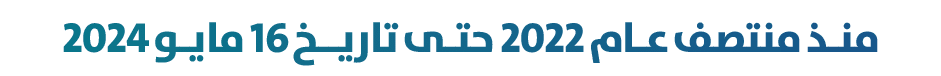 منـذ منتصف عـام 2022 حتـى تاريــخ 16 مايـو 2024