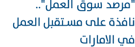 \“مرصد سوق العمل\".. نافذة على مستقبل العمل في الامارات 