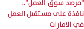 \“مرصد سوق العمل\".. نافذة على مستقبل العمل في الامارات 