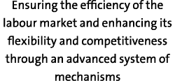 Ensuring the efficiency of the labour market and enhancing its flexibility and competitiveness through an advanced sy   
