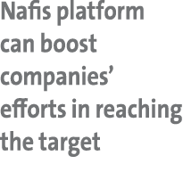 Nafis platform can boost companies’ efforts in reaching the target