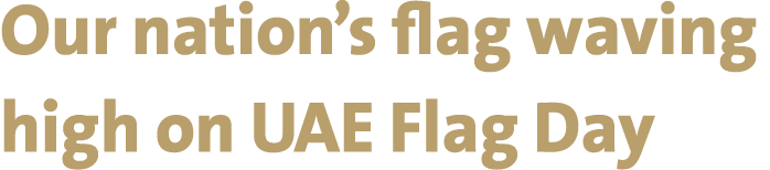 Our nation’s flag waving high on UAE Flag Day 