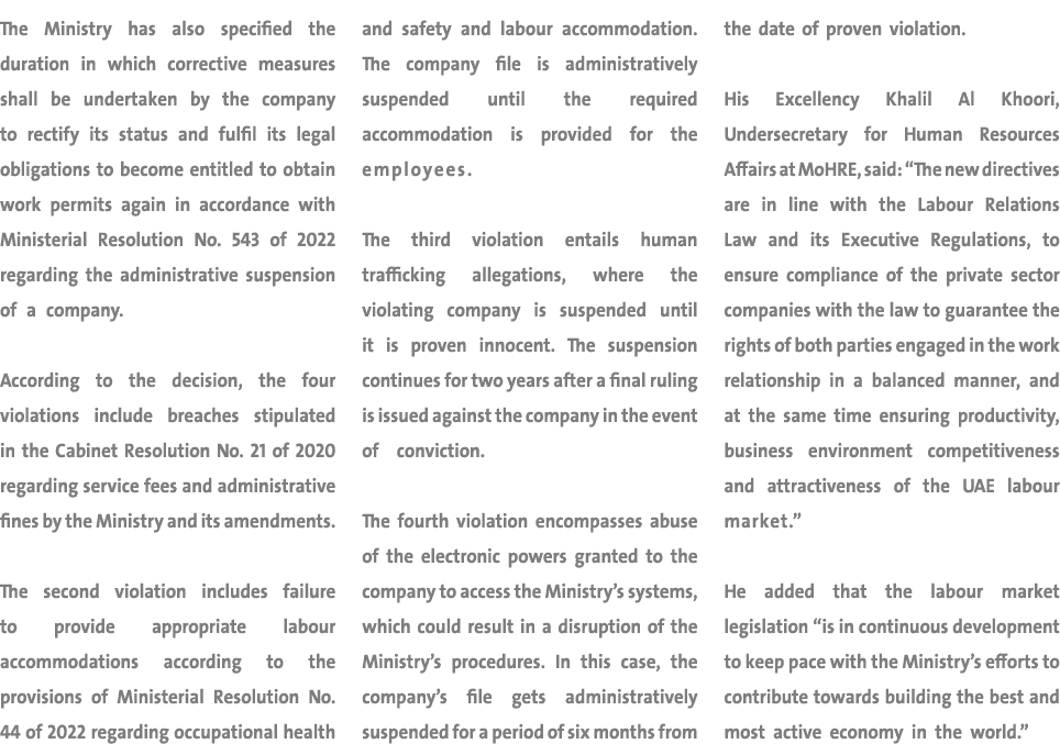 The Ministry has also specified the duration in which corrective measures shall be undertaken by the company to recti...