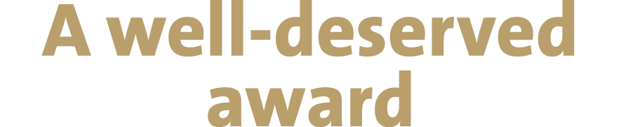 A well deserved award