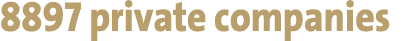 8897 private companies 