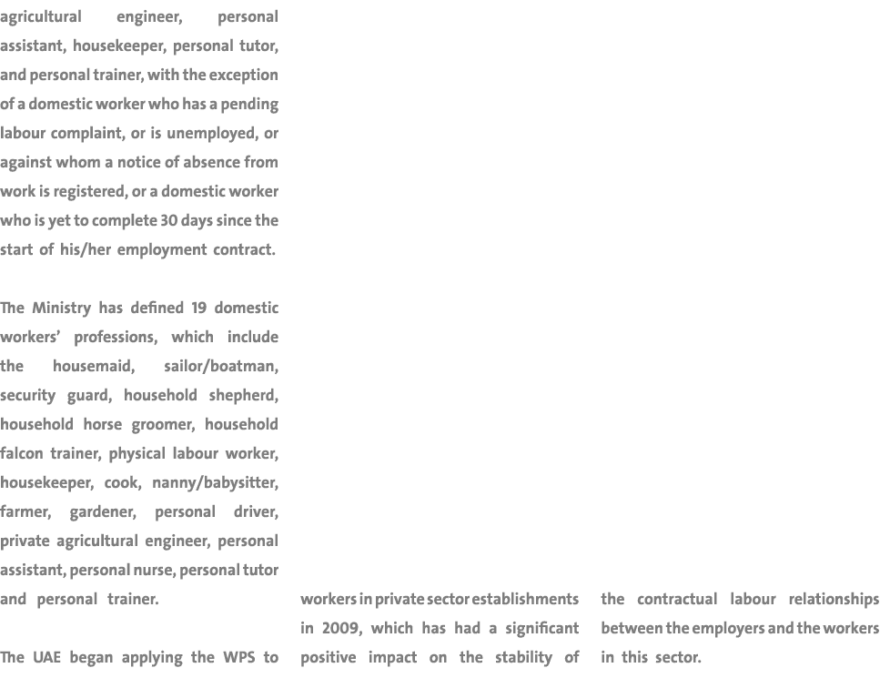 agricultural engineer, personal assistant, housekeeper, personal tutor, and personal trainer, with the exception of a...
