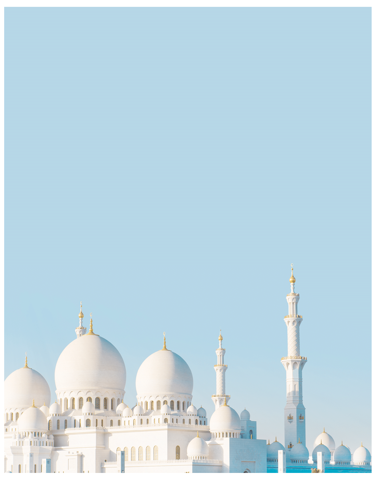 Ramadan kareem with mosque in the background