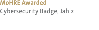 MoHRE Awarded Cybersecurity Badge, Jahiz 
