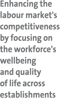 Enhancing the labour market's competitiveness by focusing on the workforce's wellbeing and quality of life across est...