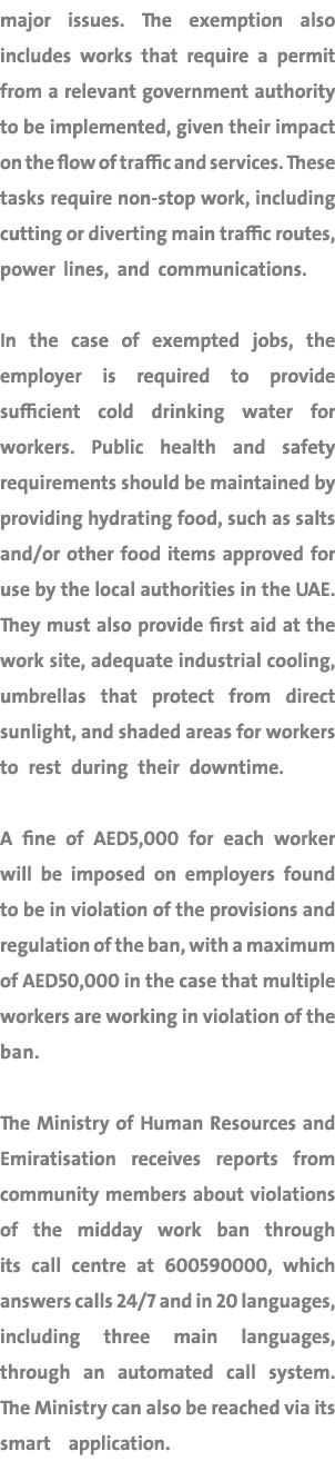major issues. The exemption also includes works that require a permit from a relevant government authority to be impl...