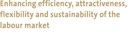 Enhancing efficiency, attractiveness, flexibility and sustainability of the labour market