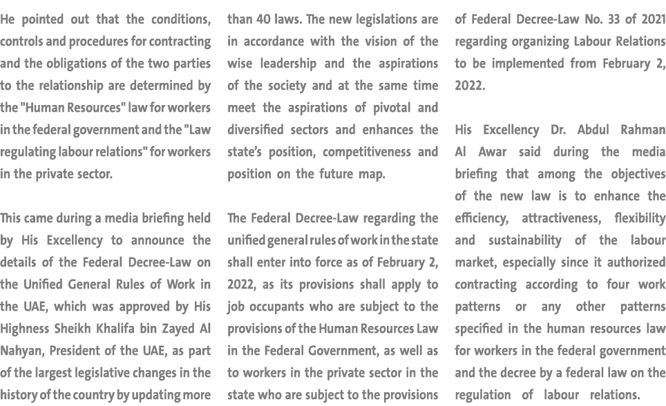 He pointed out that the conditions, controls and procedures for contracting and the obligations of the two parties to   