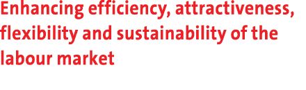 Enhancing efficiency, attractiveness, flexibility and sustainability of the labour market