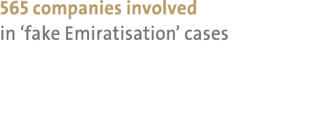 565 companies involved in ‘fake Emiratisation’ cases