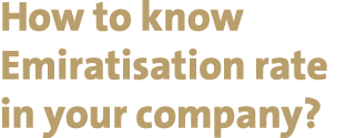 How to know Emiratisation rate in your company?