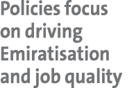 Policies focus on driving Emiratisation and job quality 