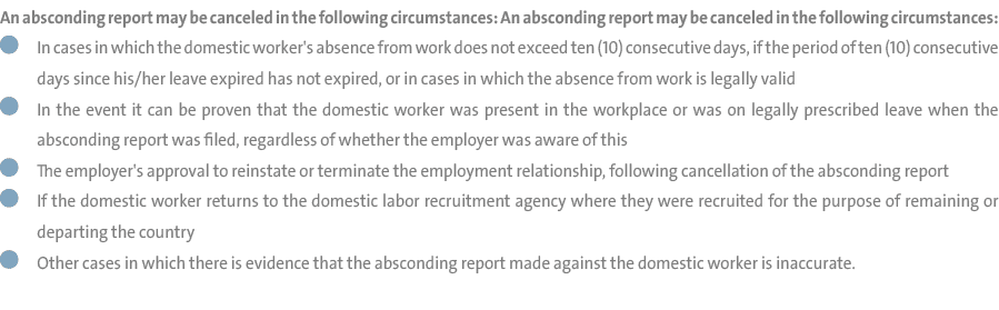 An absconding report may be canceled in the following circumstances: An absconding report may be canceled in the foll...