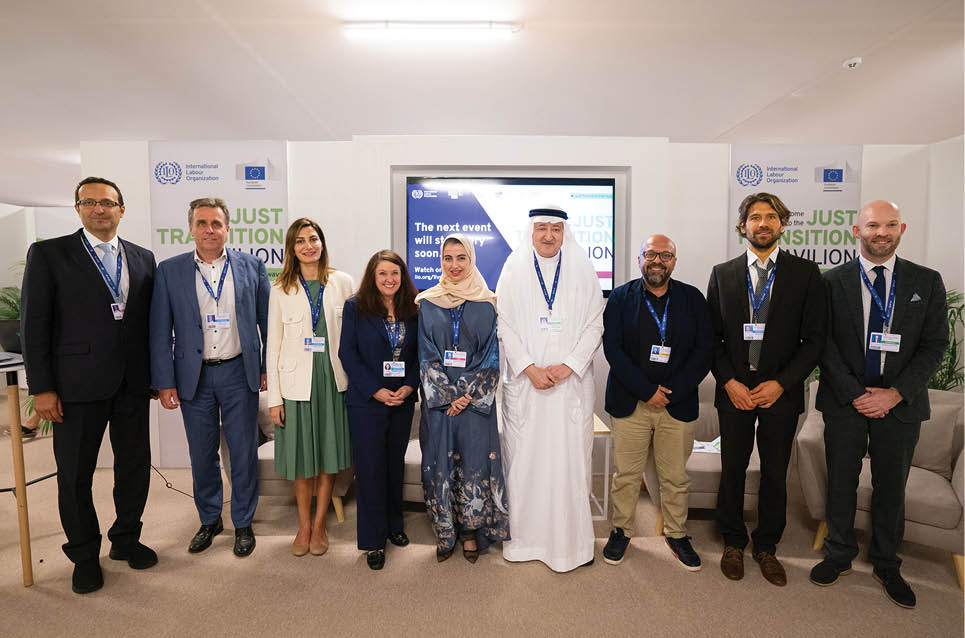 Launch of “Decarbonization scenarios for the MENA region” report, Dubai. 3 December 2023. Photo Leo Alfonso / ILO
