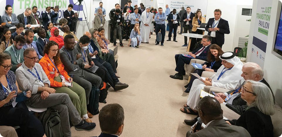 High-Level Opening Just Transition Pavillion: Just Transition Pathways - This Way to Social Justice, Dubai. 4 December 2023. Photo Leo Alfonso / ILO
