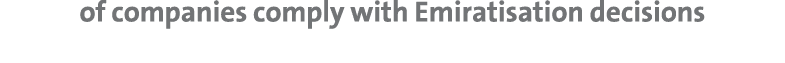 of companies comply with Emiratisation decisions