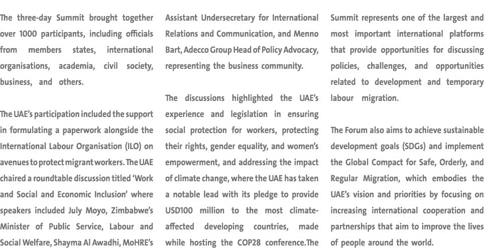 The three day Summit brought together over 1000 participants, including officials from members states, international ...