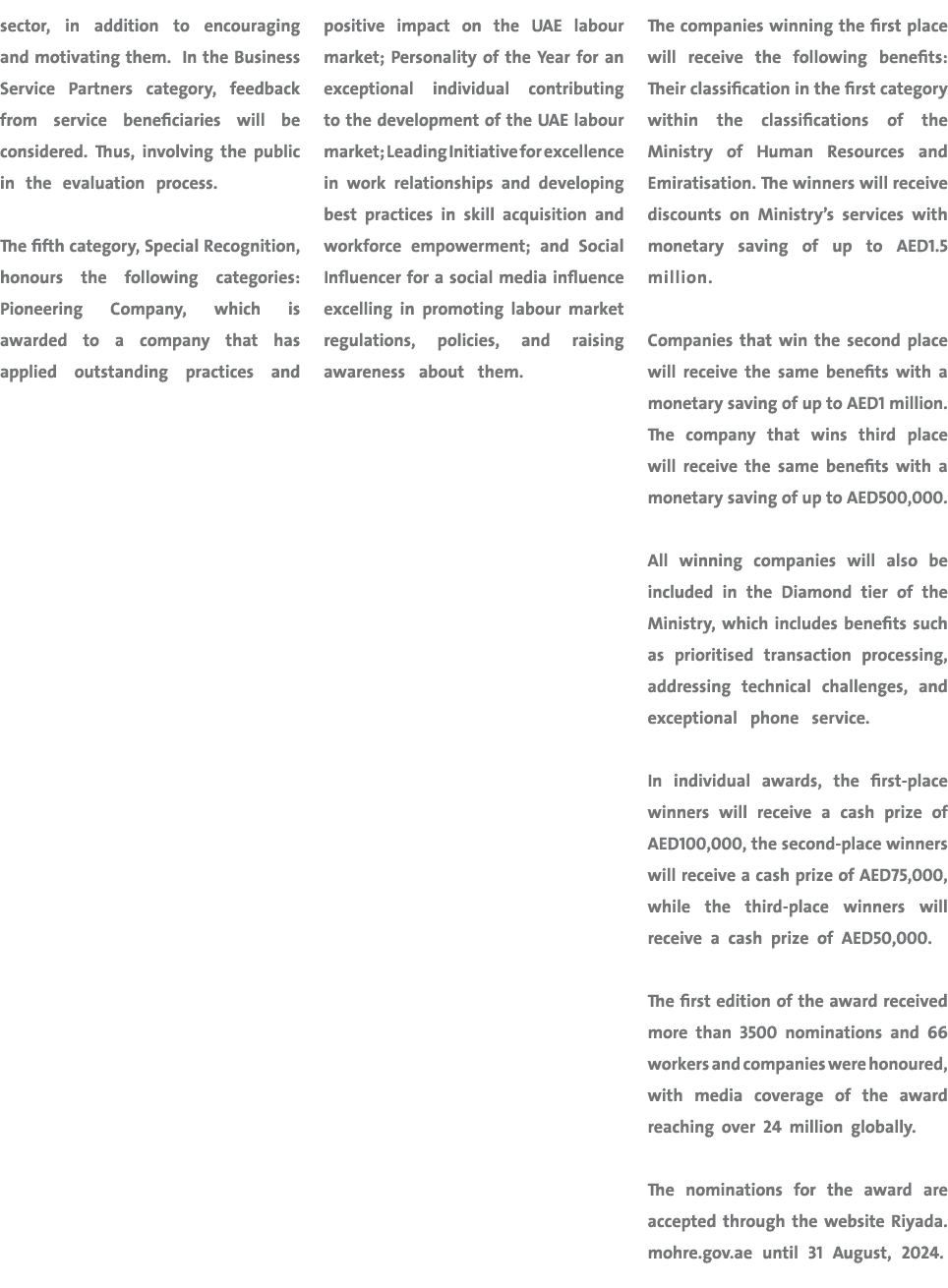 sector, in addition to encouraging and motivating them. In the Business Service Partners category, feedback from serv...