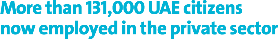 More than 131,000 UAE citizens now employed in the private sector 