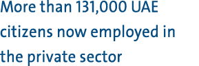 More than 131,000 UAE citizens now employed in the private sector 