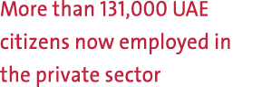 More than 131,000 UAE citizens now employed in the private sector 