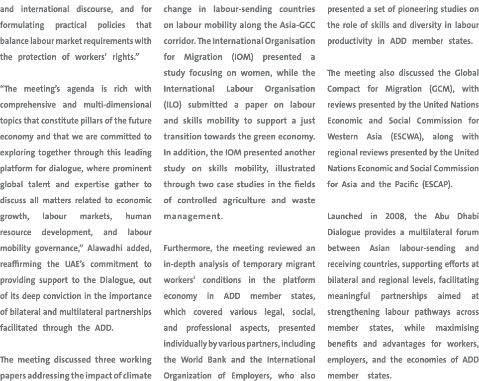 and international discourse, and for formulating practical policies that balance labour market requirements with the ...