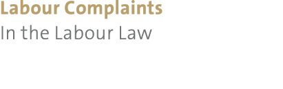 Labour Complaints In the Labour Law