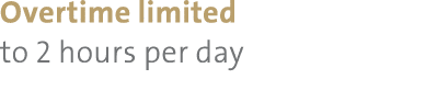 Overtime limited to 2 hours per day 