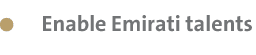  Enable Emirati talents